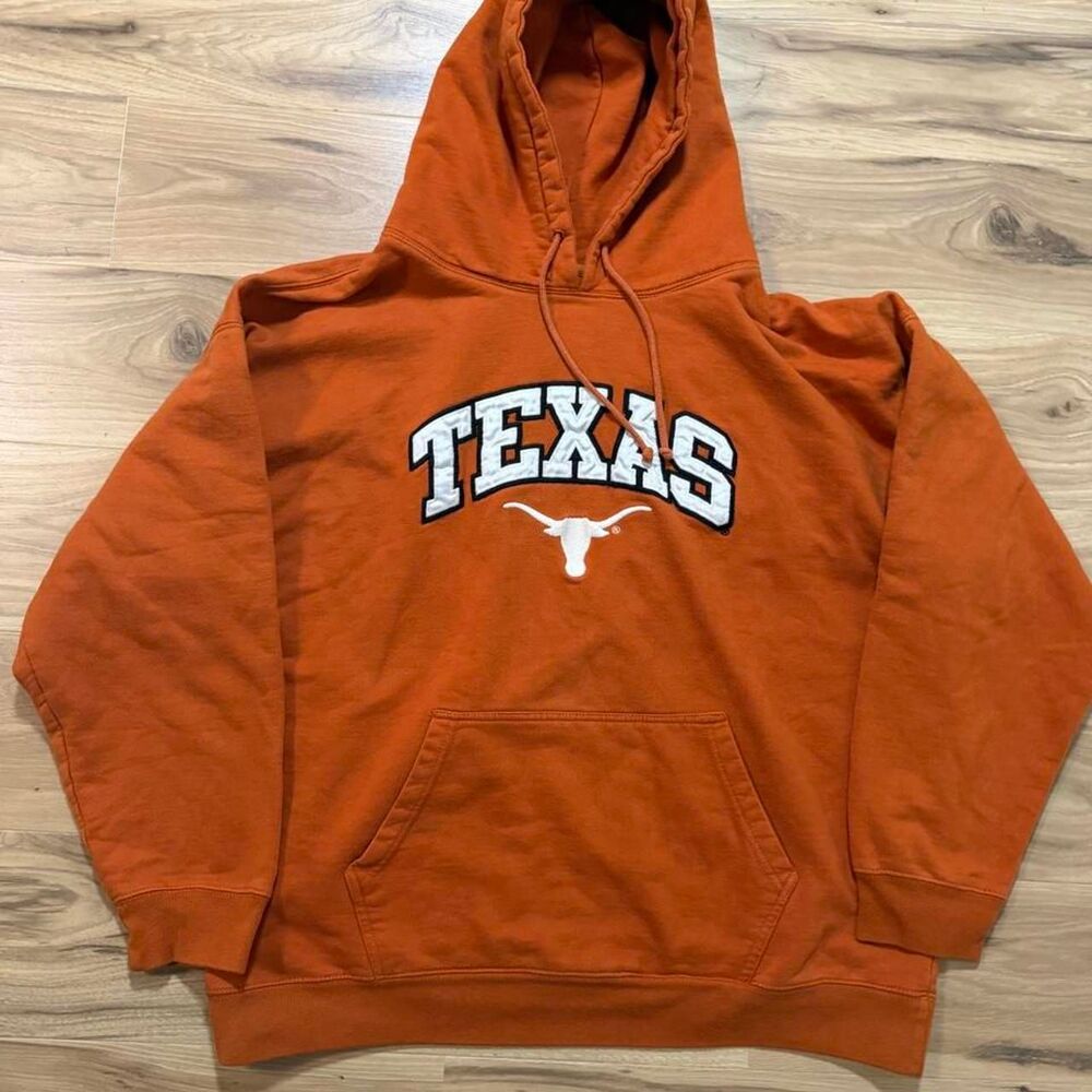 Vintage 00s Texas Longhorns Hoodie embroidered college Size boxy XXL